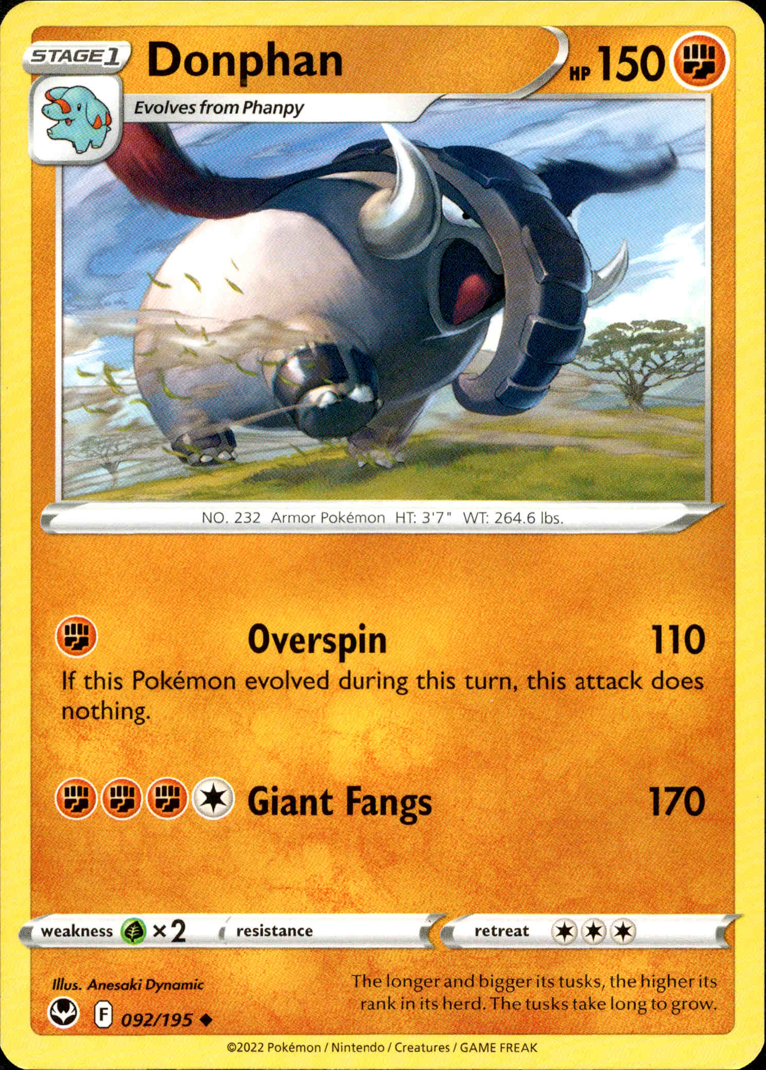 Donphan - 092/195 - Silver Tempest