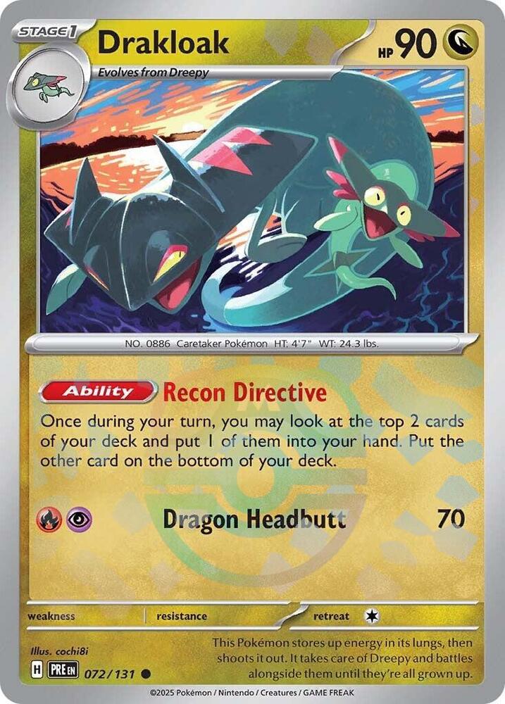 Drakloak (Master Ball Pattern) - 072/131 - Prismatic Evolutions - Holo