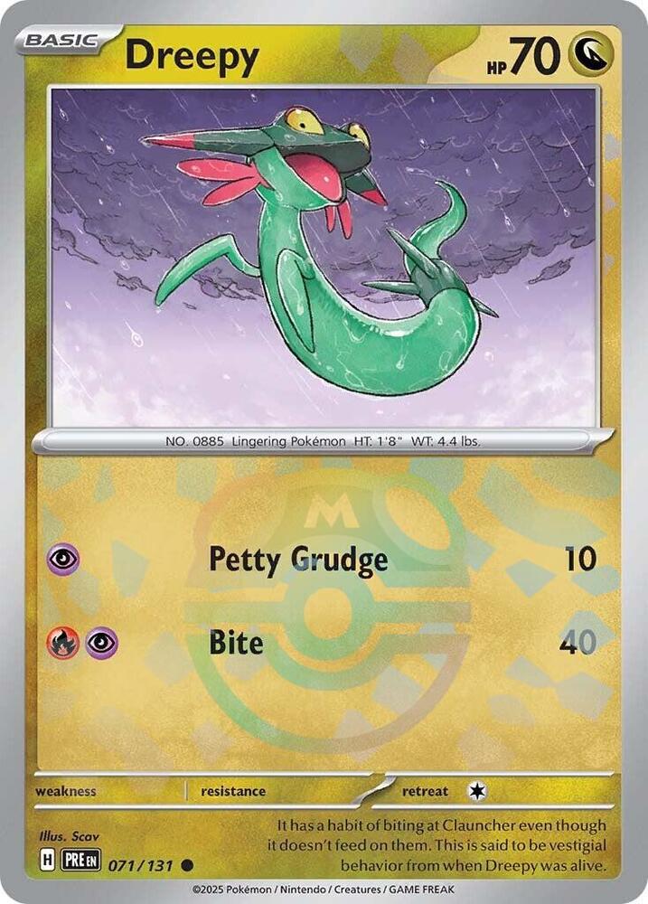 Dreepy (Master Ball Pattern) - 071/131 - Prismatic Evolutions - Holo