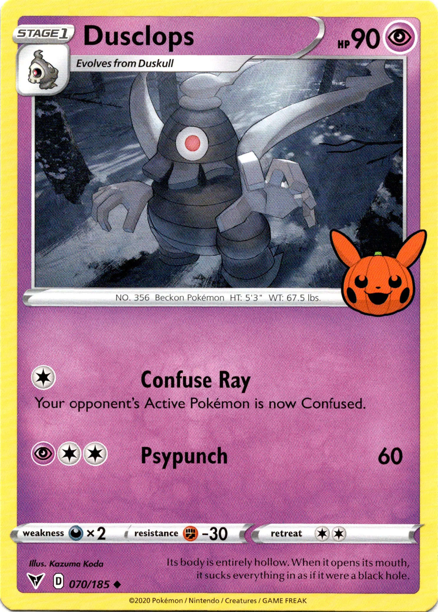 Dusclops - 070/185 - Trick or Trade BOOster Bundle 2023