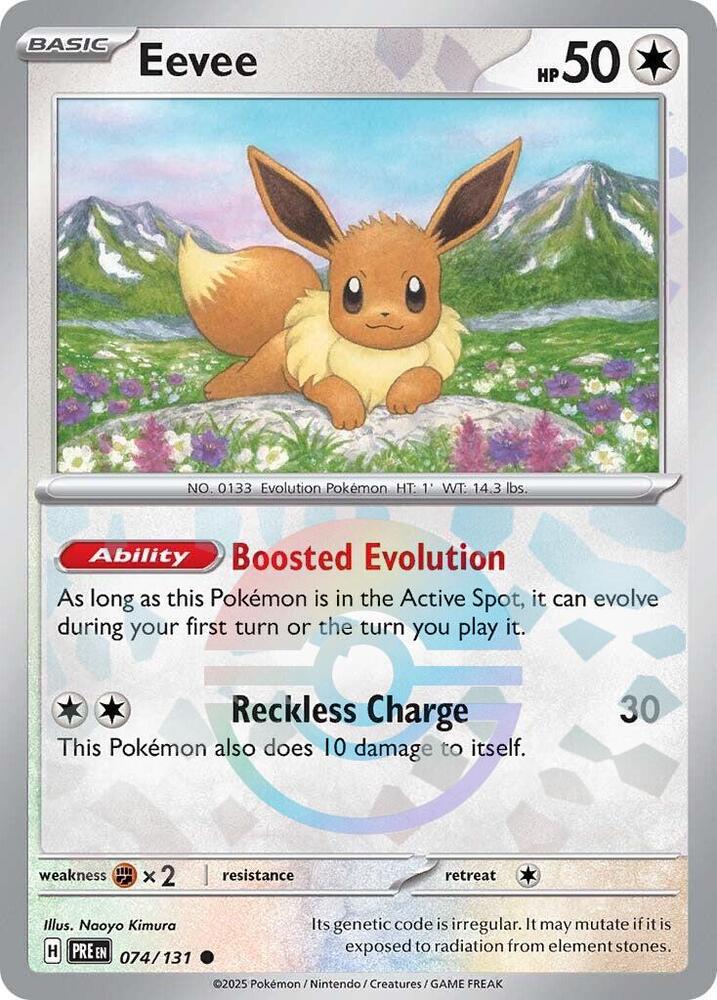 Eevee (Poke Ball Pattern) - 074/131 - Prismatic Evolutions - Holo