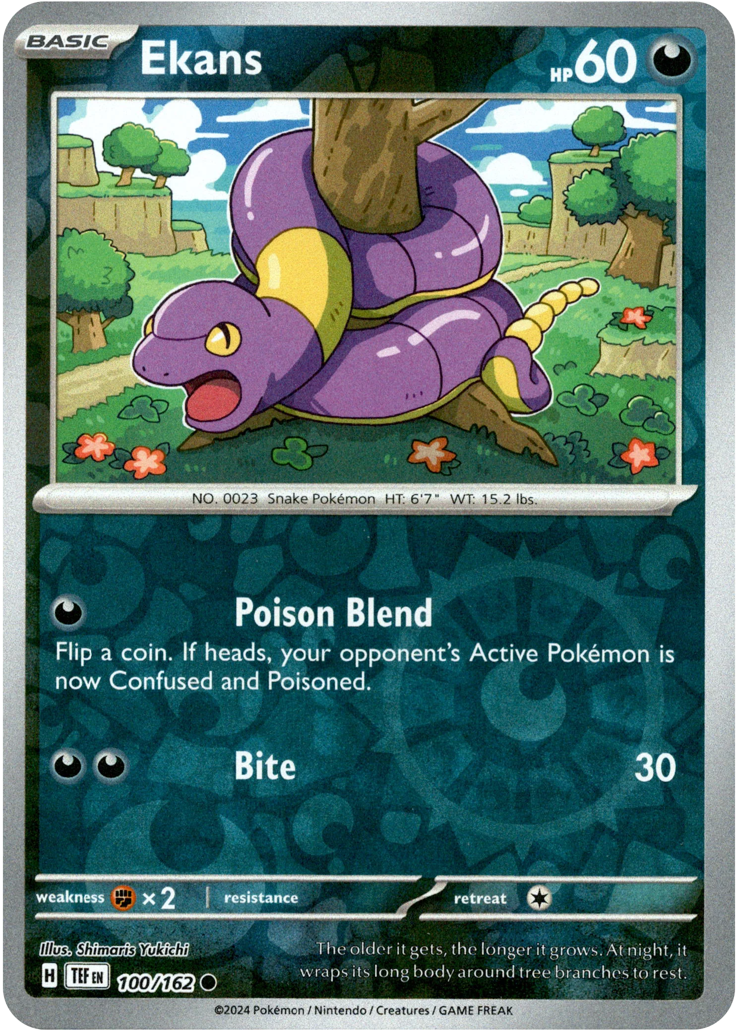 Ekans - 100/162 - Temporal Forces - Reverse Holo