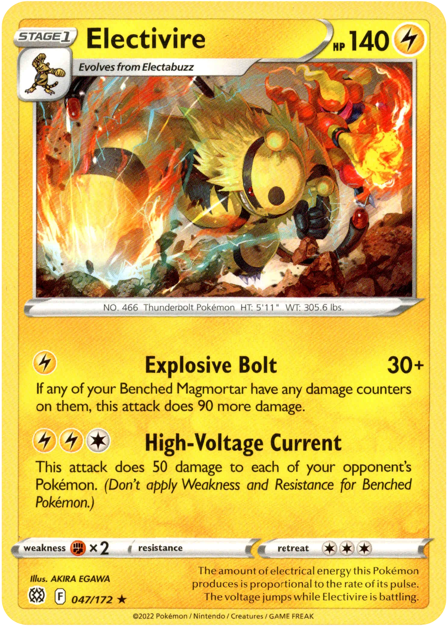 Electivire - 047/172 - Brilliant Stars