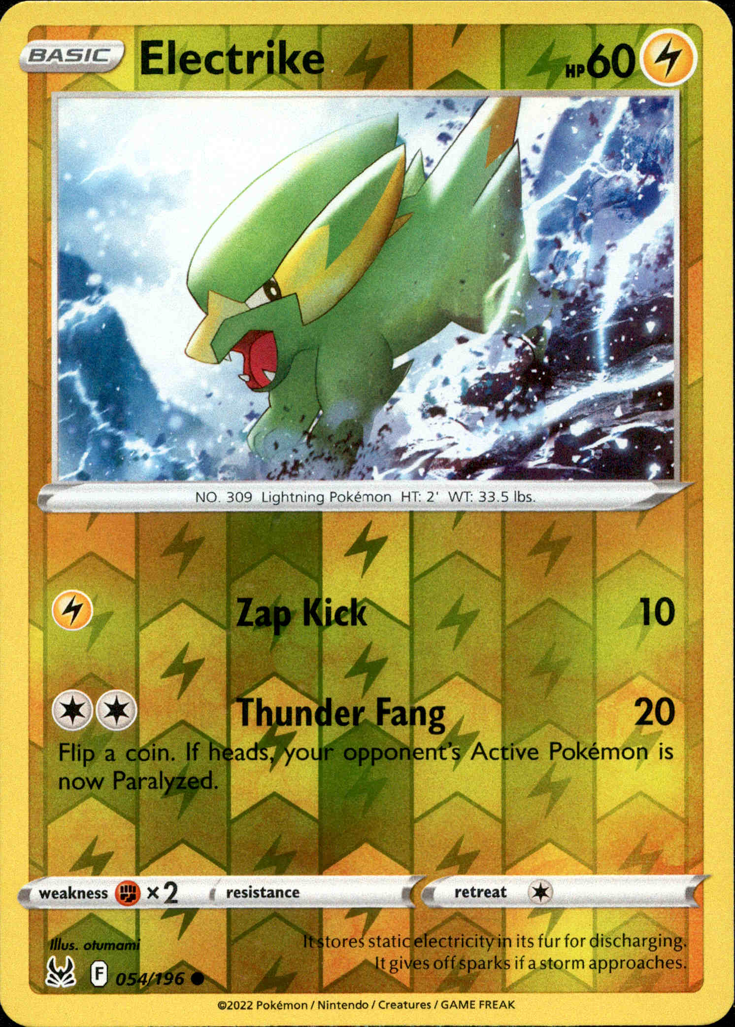 Electrike - 054/196 - Lost Origin - Reverse Holo