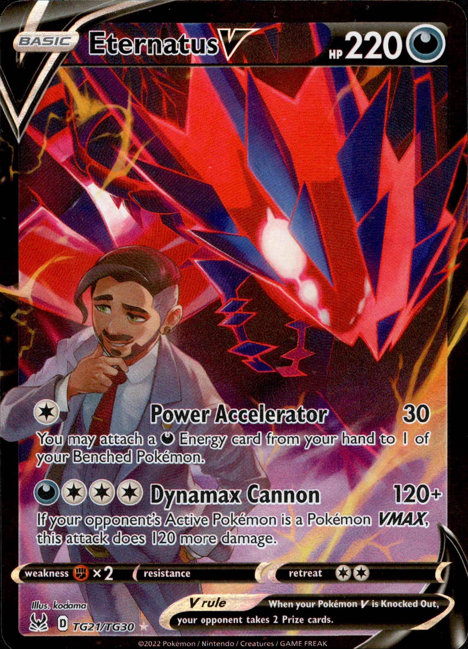 Eternatus V - TG21/TG30 - Lost Origin - Holo