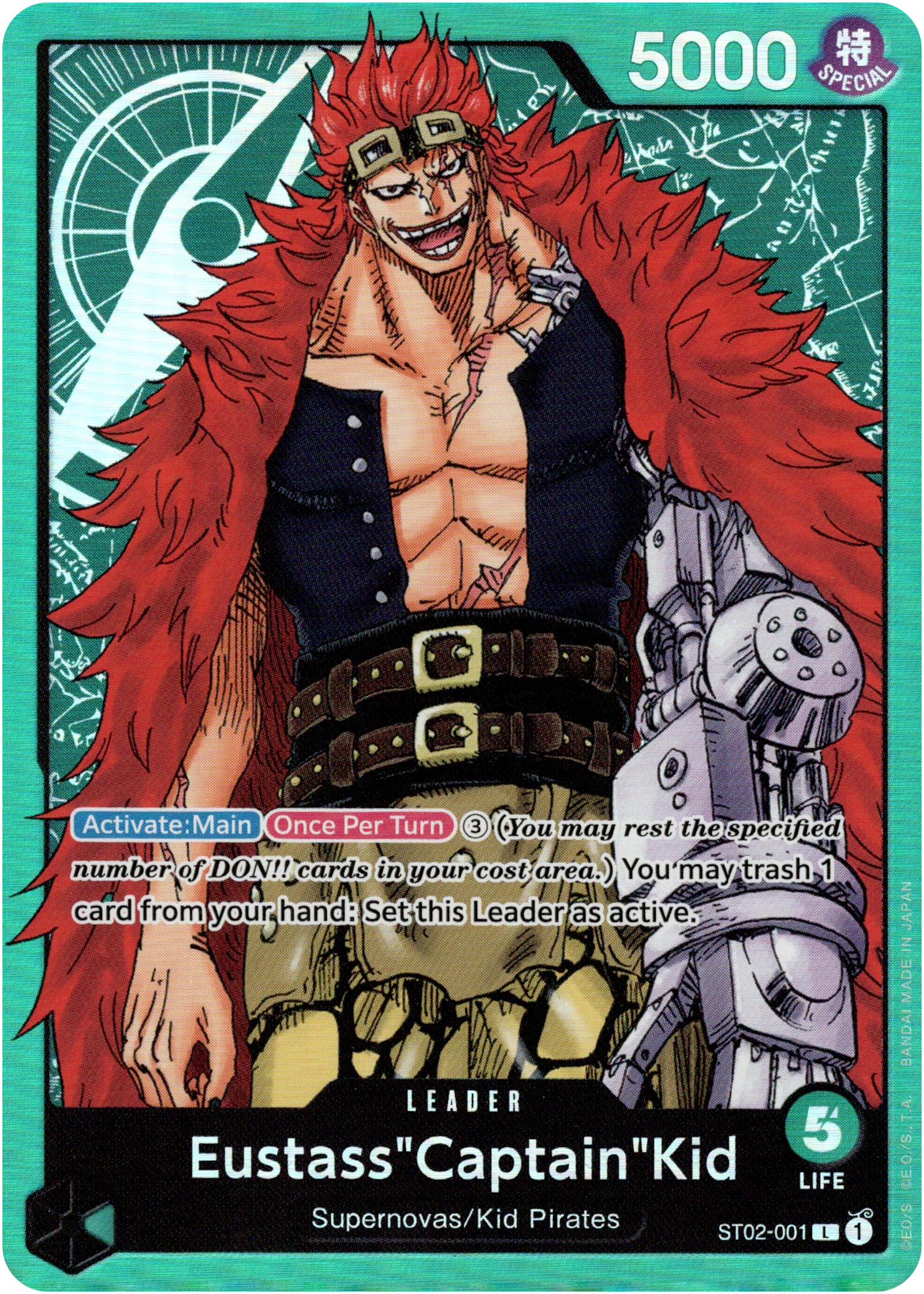 Eustass"Captain"Kid - ST02-001 L - Starter Deck - Foil