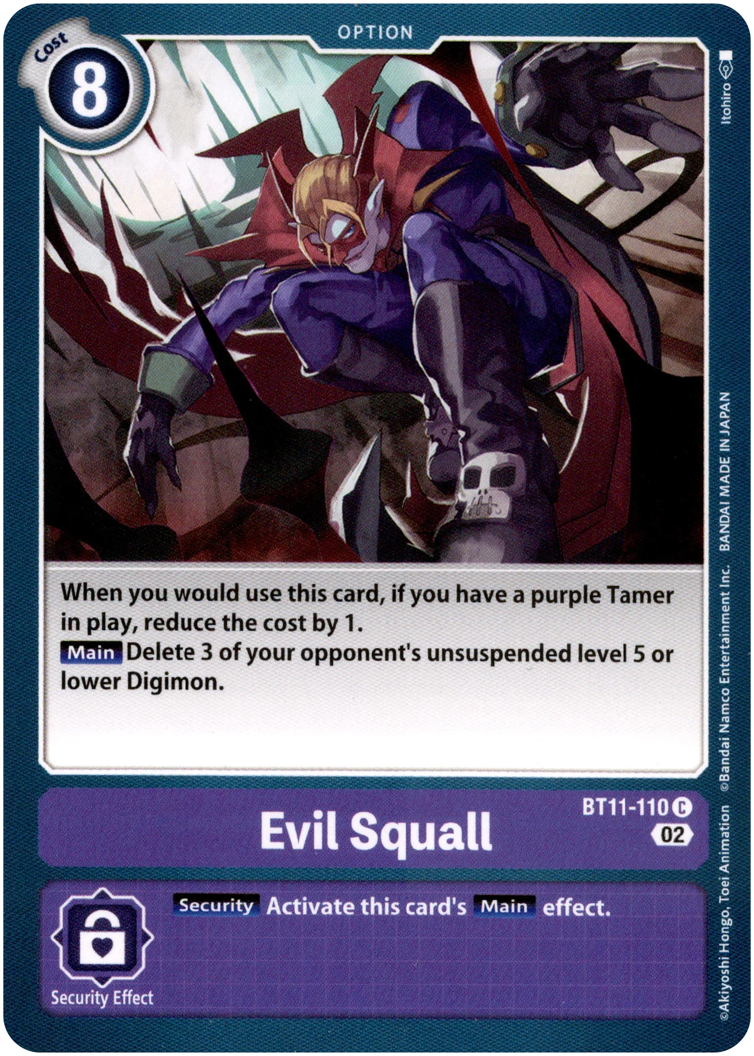 Evil Squall - BT11-110 C - Dimensional Phase