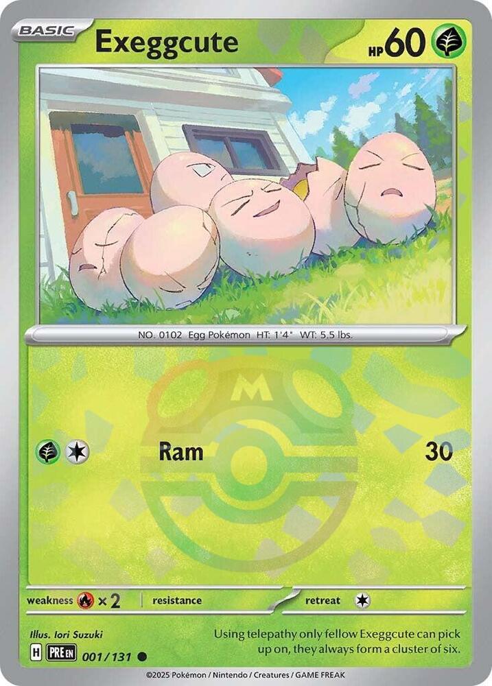 Exeggcute (Master Ball Pattern) - 001/133 - Prismatic Evolutions - Holo