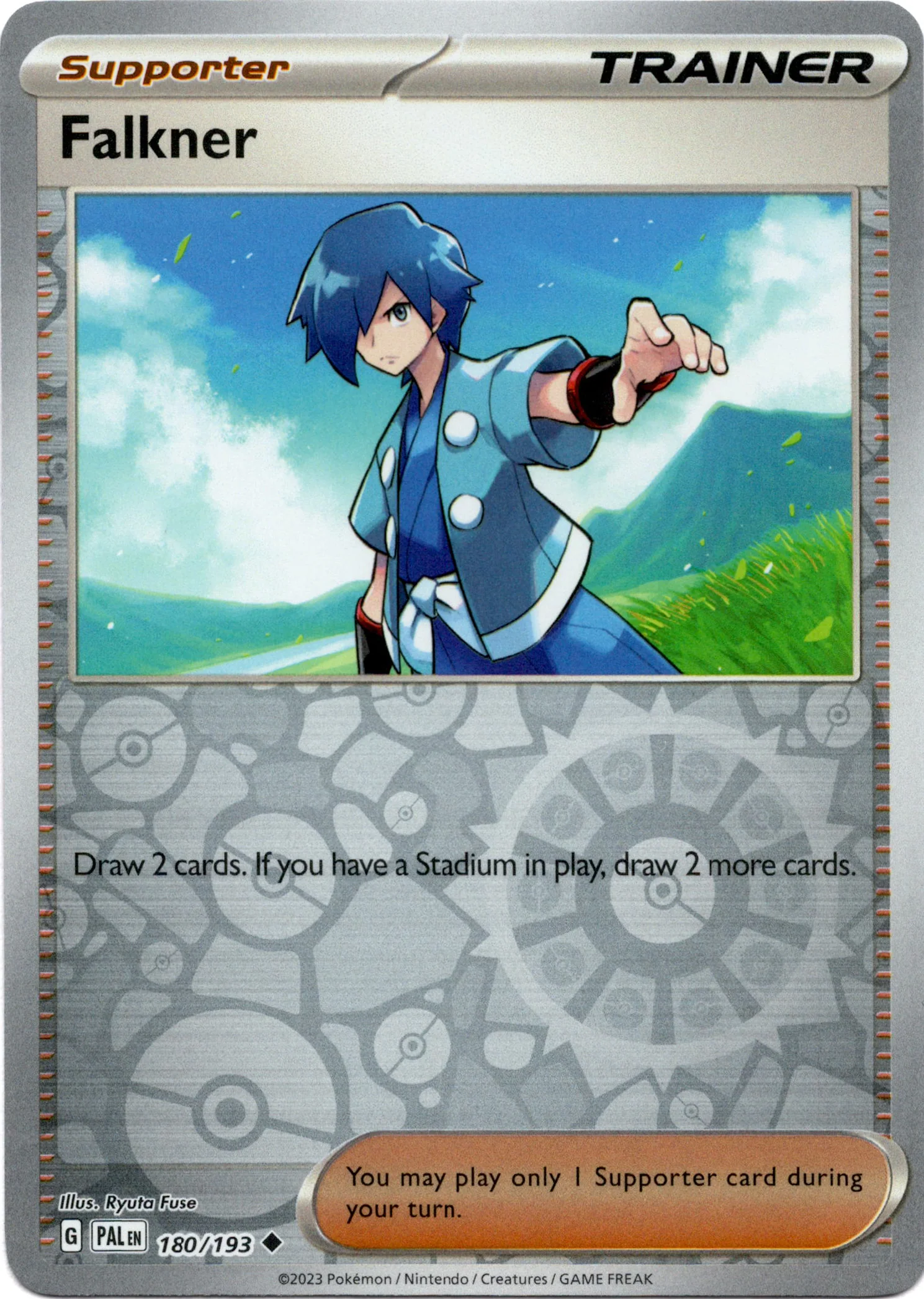 Falkner - 180/193 - Paldea Evolved - Reverse Holo