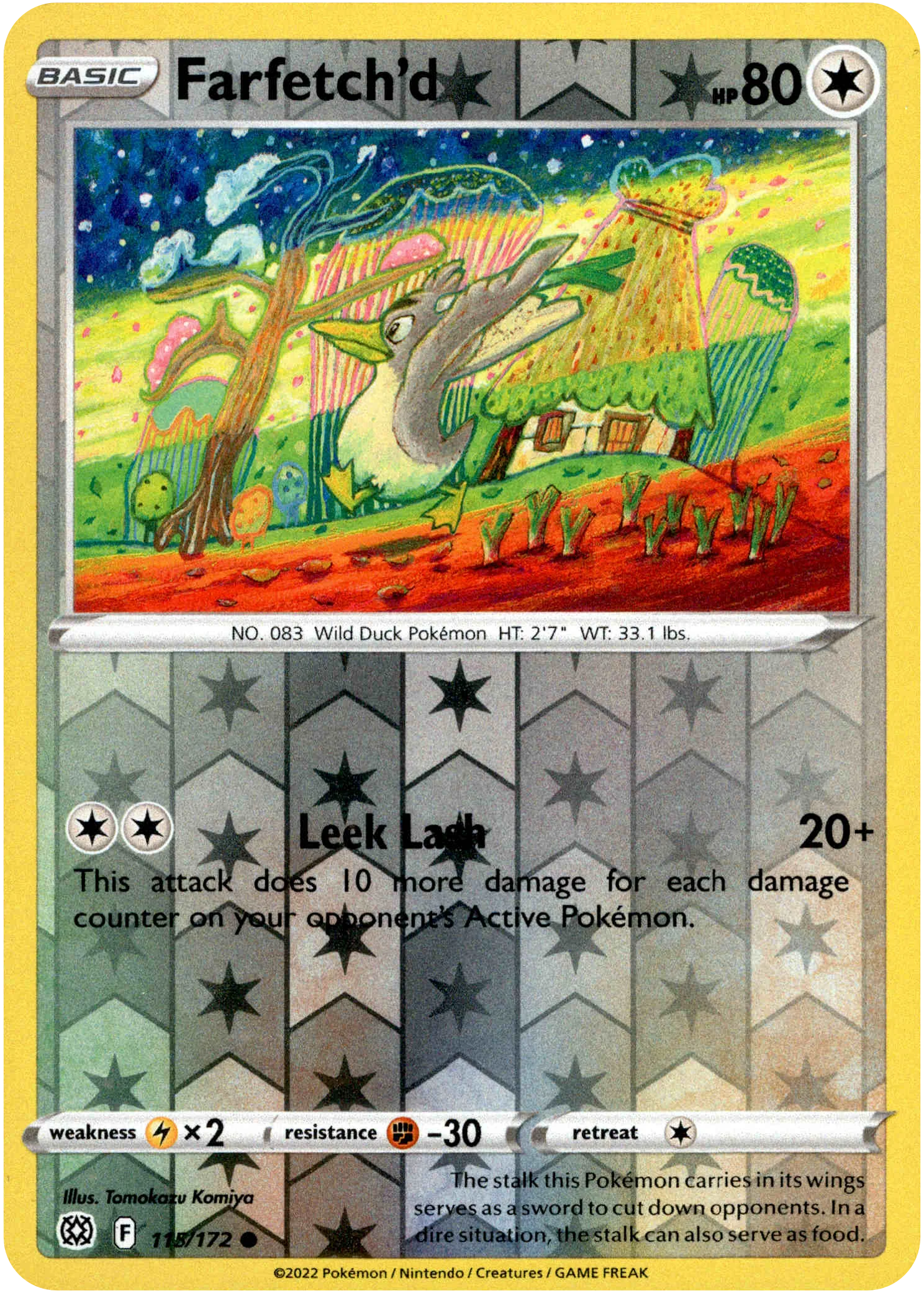 Farfetch'd - 115/172 - Brilliant Stars - Reverse Holo