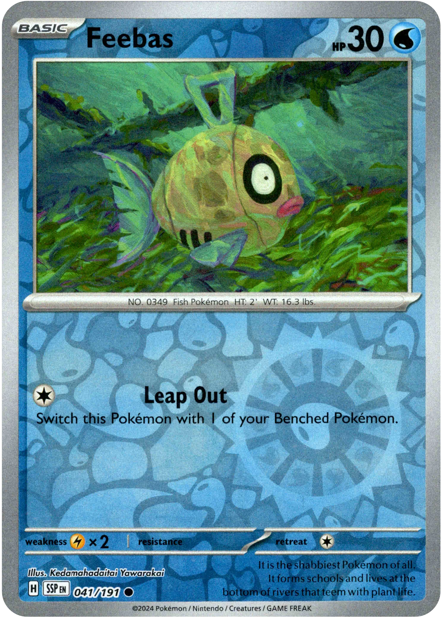Feebas - 041/191 - Surging Sparks - Reverse Holo