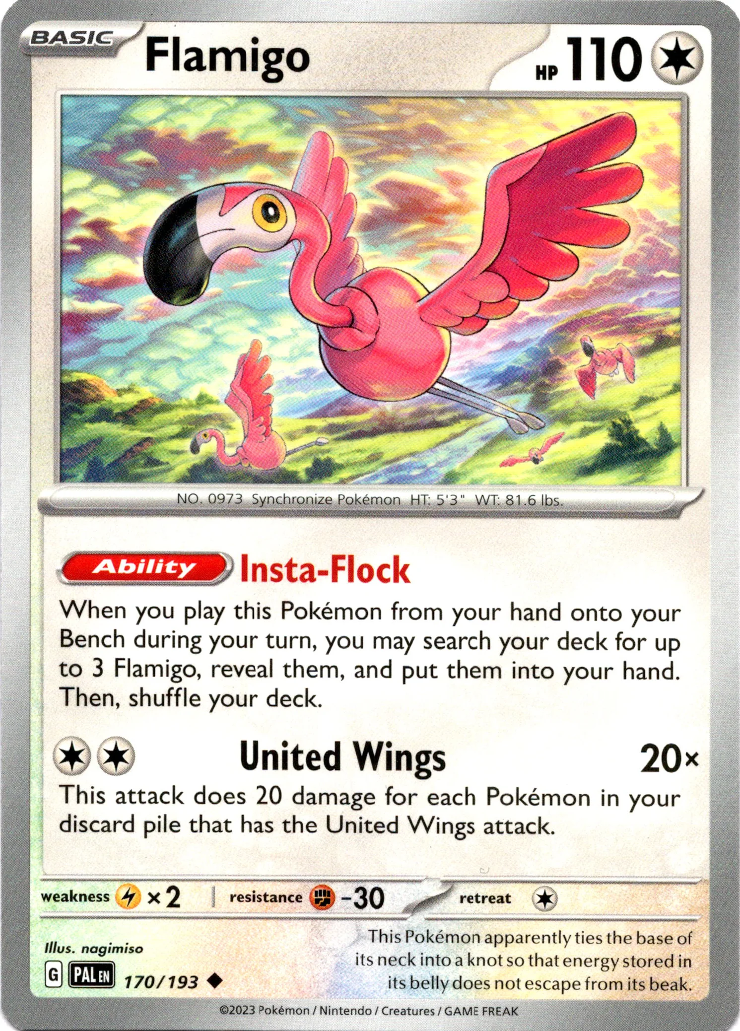 Flamigo - 170/193 - Paldea Evolved