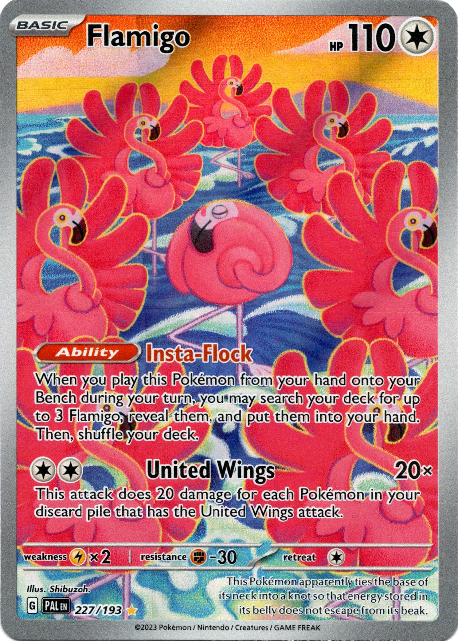 Flamigo - 227/193 - Paldea Evolved - Holo