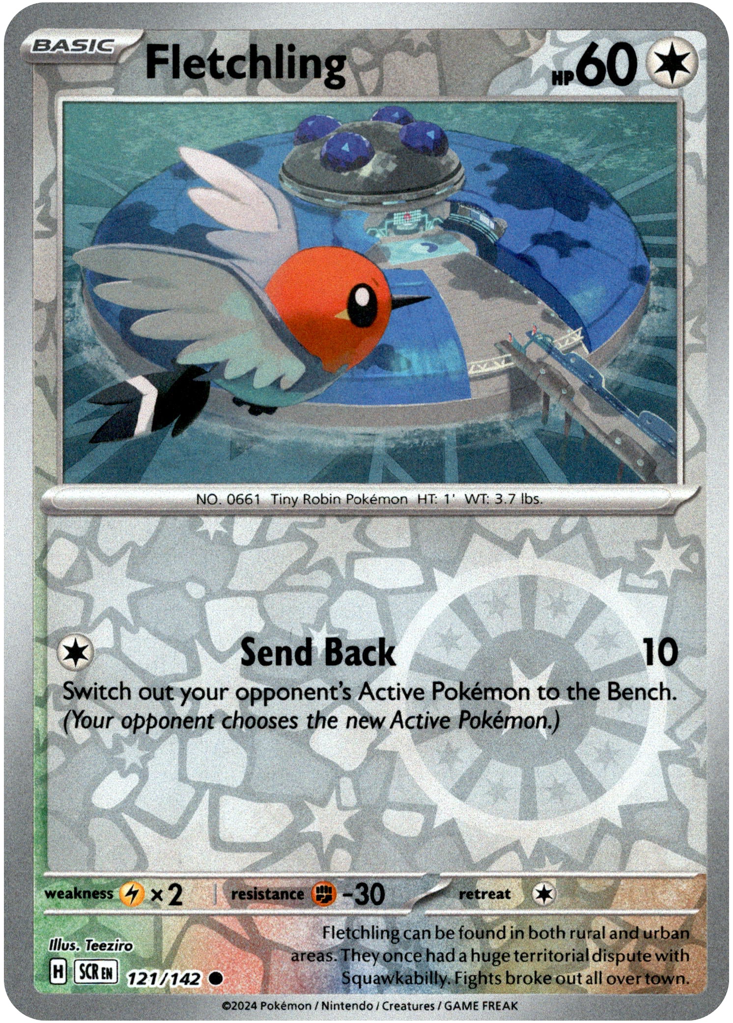 Fletchling - 121/142 - Stellar Crown - Reverse Holo