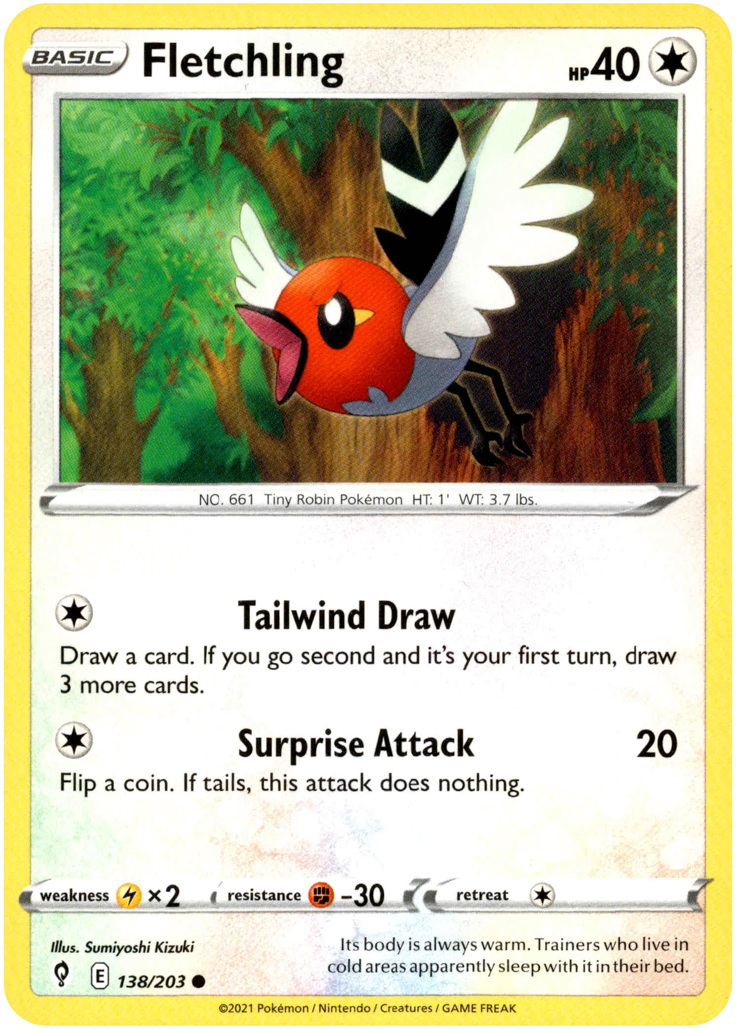 Fletchling - 138/203 - Evolving Skies