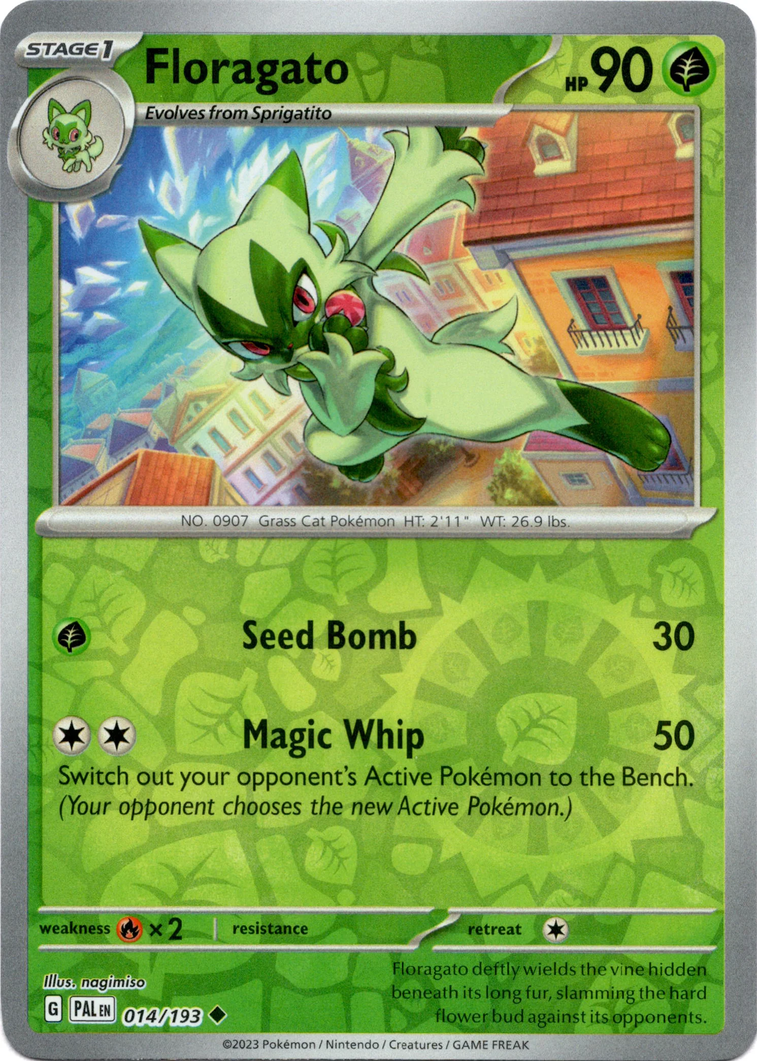 Floragato - 014/193 - Paldea Evolved - Reverse Holo