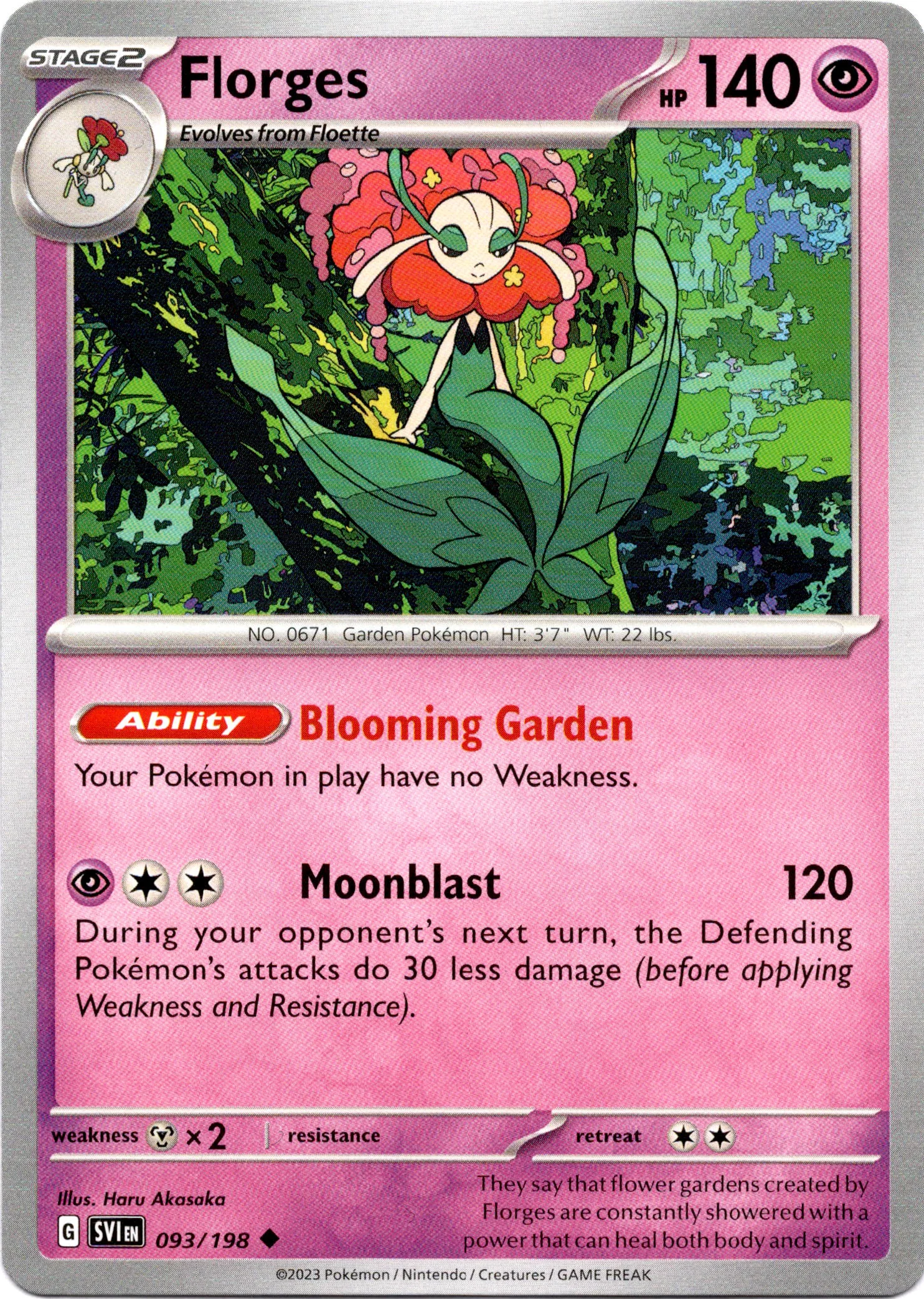 Florges - 093/198 - Scarlet & Violet