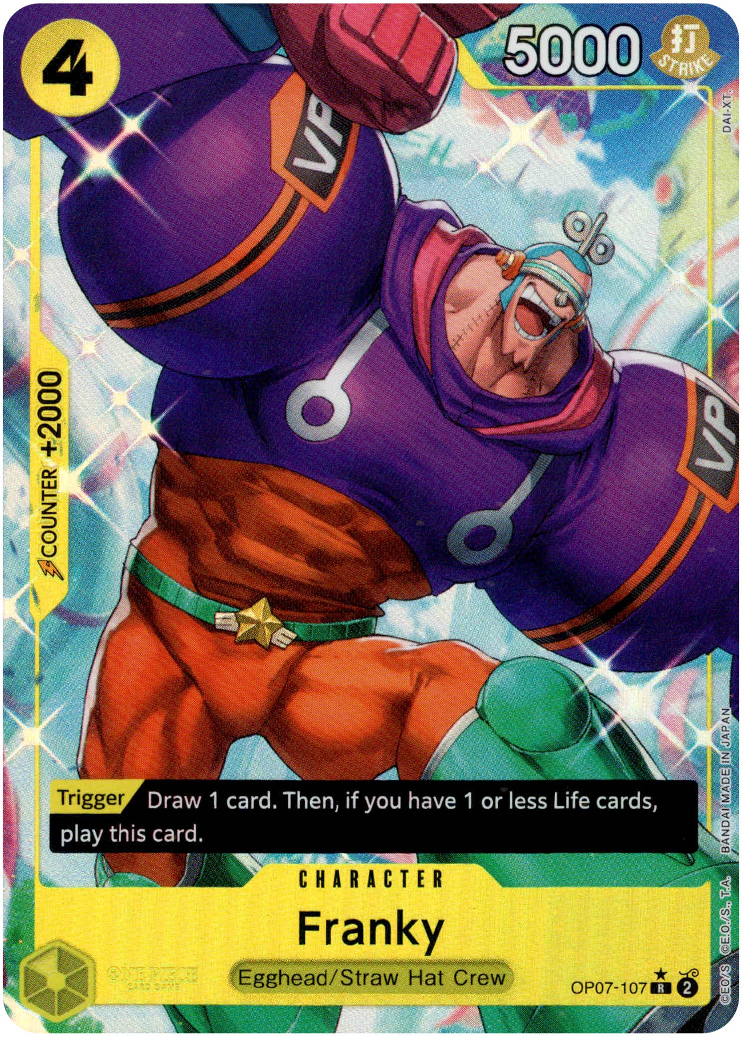 Franky Alternate Art - OP07-107R - 500 years in the Future - Foil