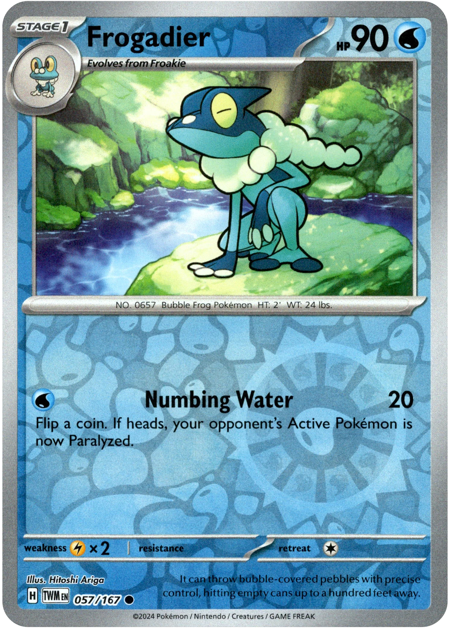 Frogadier - 057/167 - Twilight Masquerade - Reverse Holo