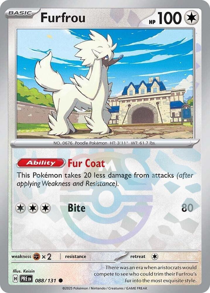 Furfrou (Master Ball Pattern) - 088/131 - Prismatic Evolutions - Holo