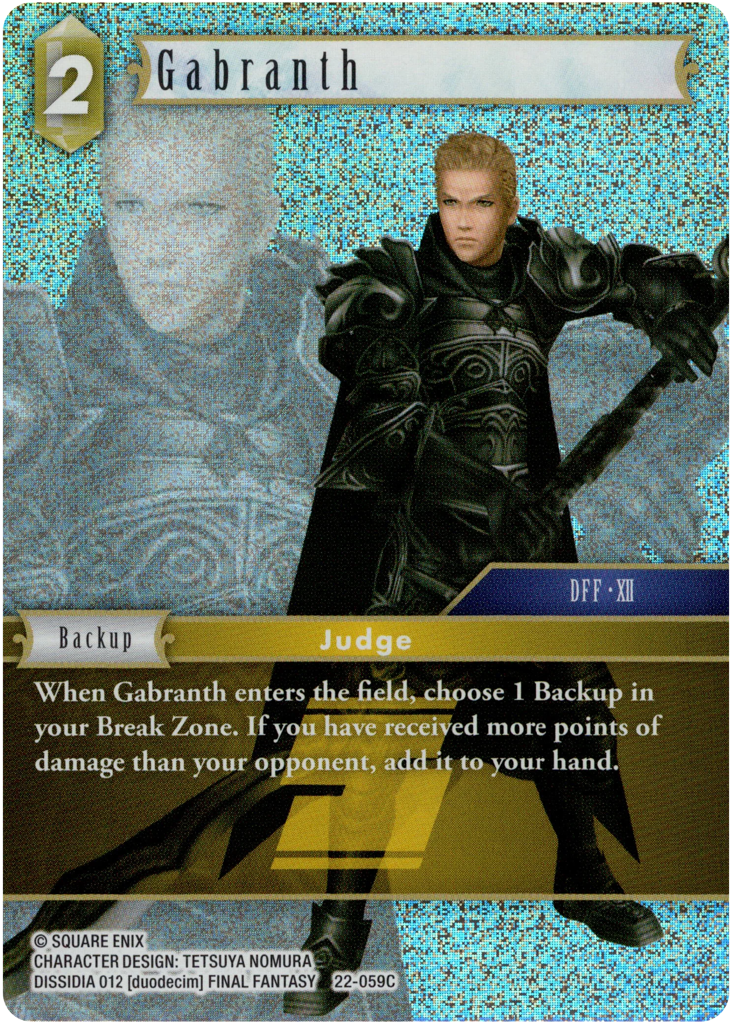 Gabranth - 22-059C - Hidden Hope - Foil