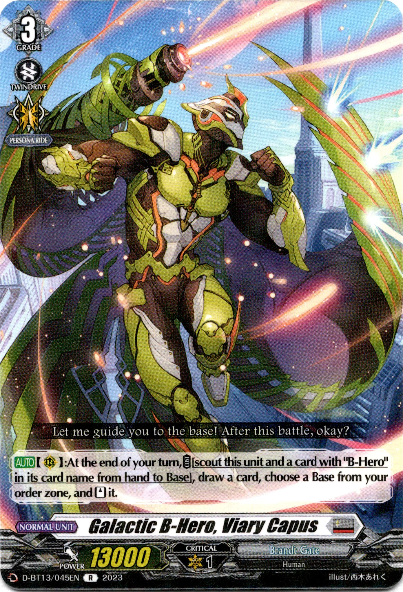 Galactic B-Hero, Viary Capus - D-BT13/045EN - Flight of Chakrabarthi