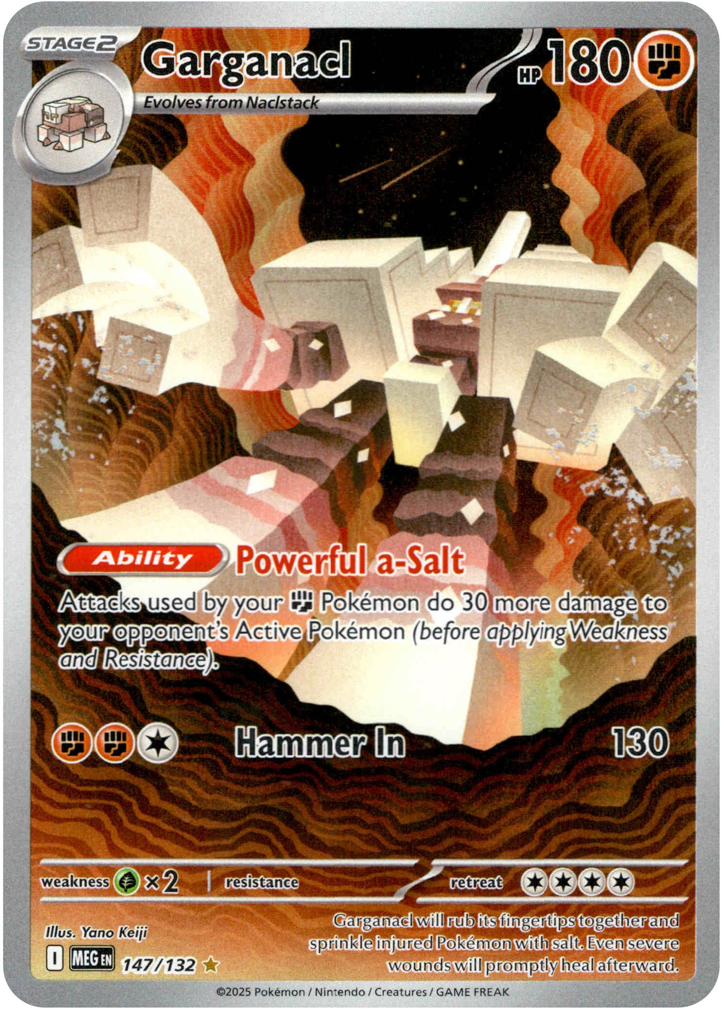 Garganacl - 147/132 - Mega Evolution - Holo