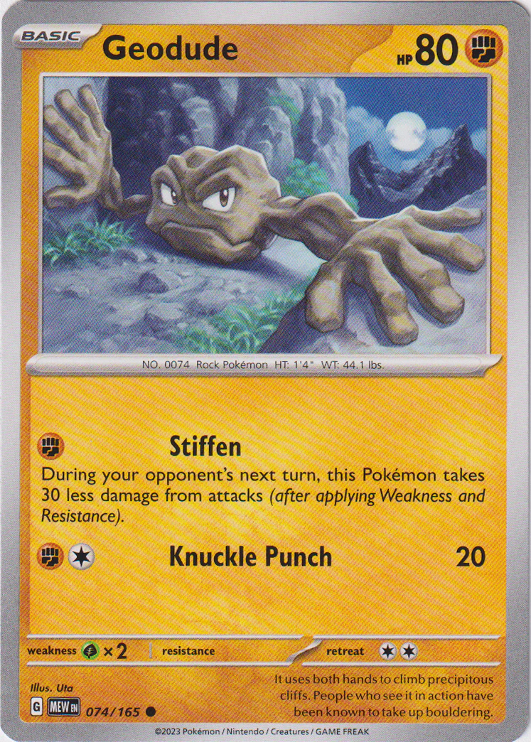 Geodude - 074/165 - Scarlet & Violet 151