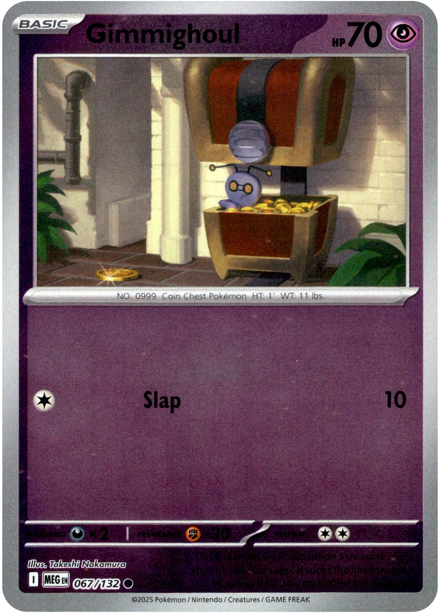 Gimmighoul - 067/132 - Mega Evolution - Reverse Holo