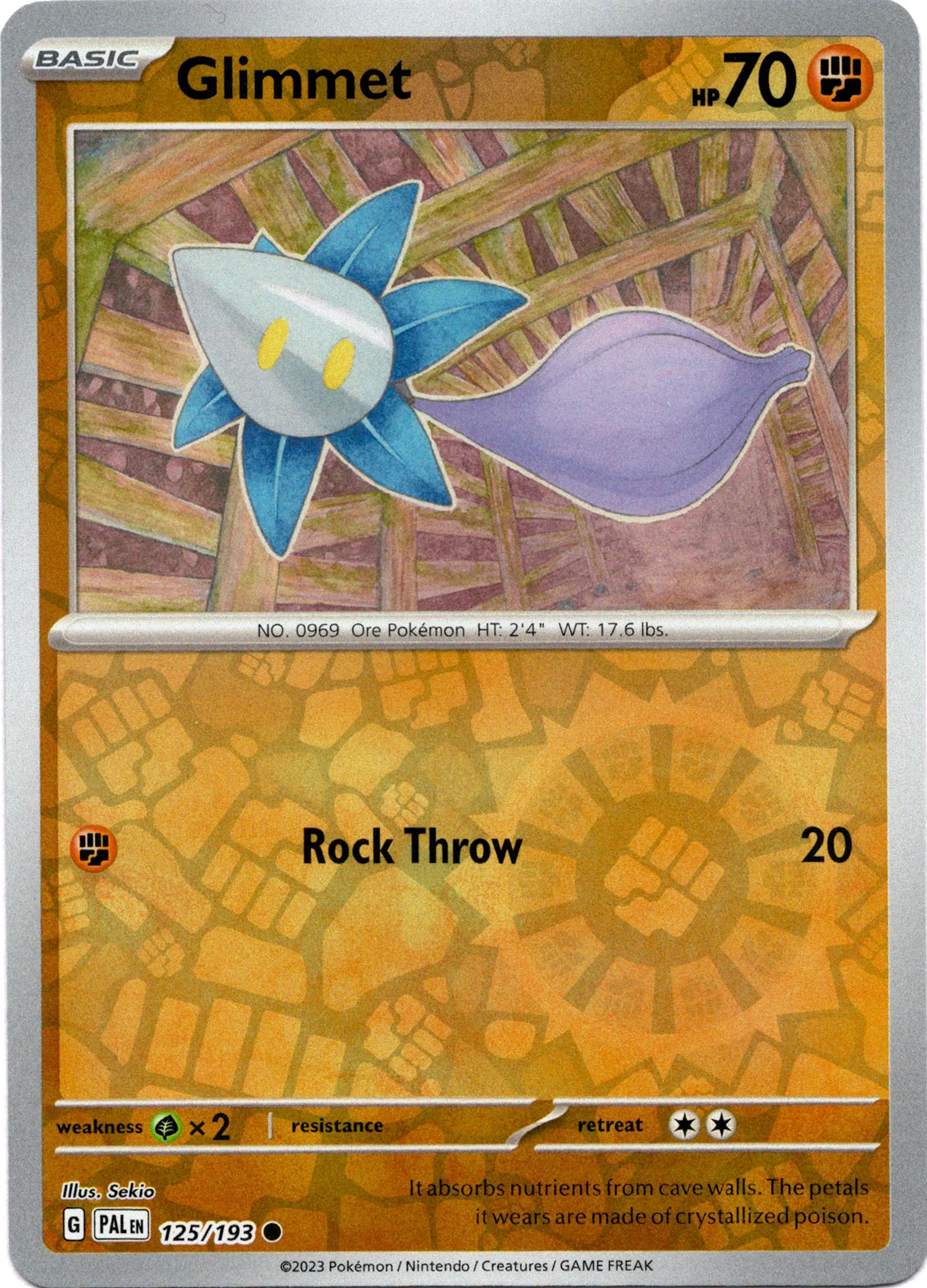 Glimmet - 125/193 - Paldea Evolved - Reverse Holo