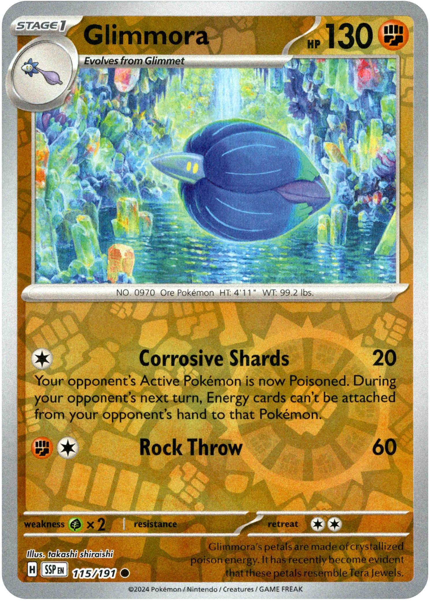 Glimmora - 115/191 - Surging Sparks - Reverse Holo