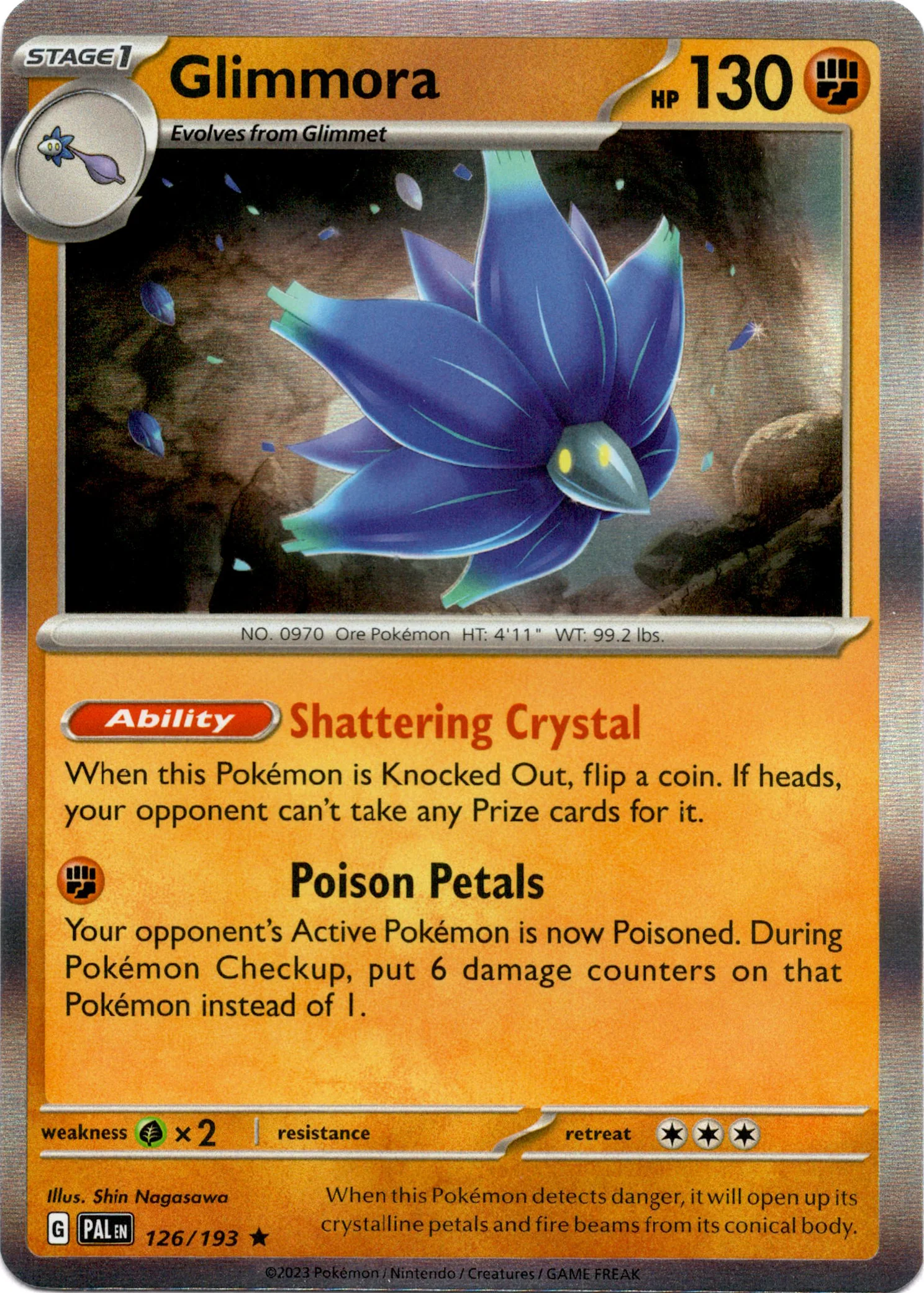Glimmora - 126/193 - Paldea Evolved - Holo