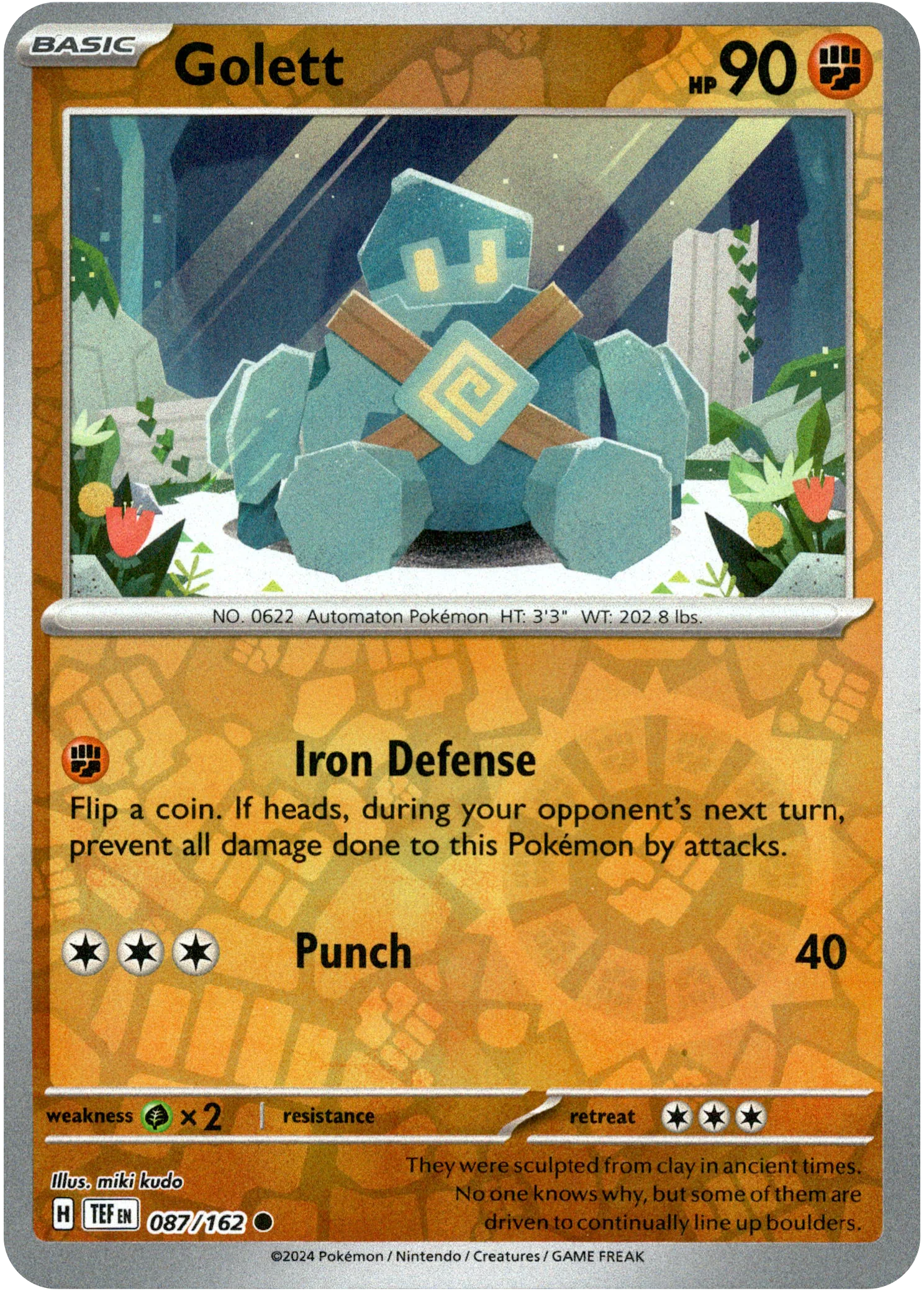Golett - 087/162 - Temporal Forces - Reverse Holo