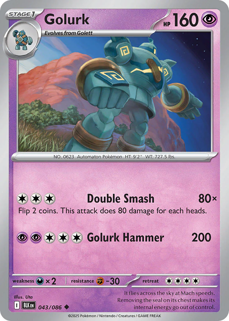 Golurk - 043/086 - Black Bolt