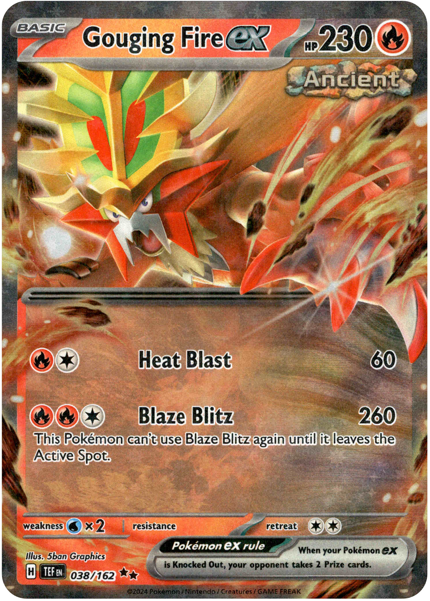 Gouging Fire ex - 038/162 - Temporal Forces - Holo