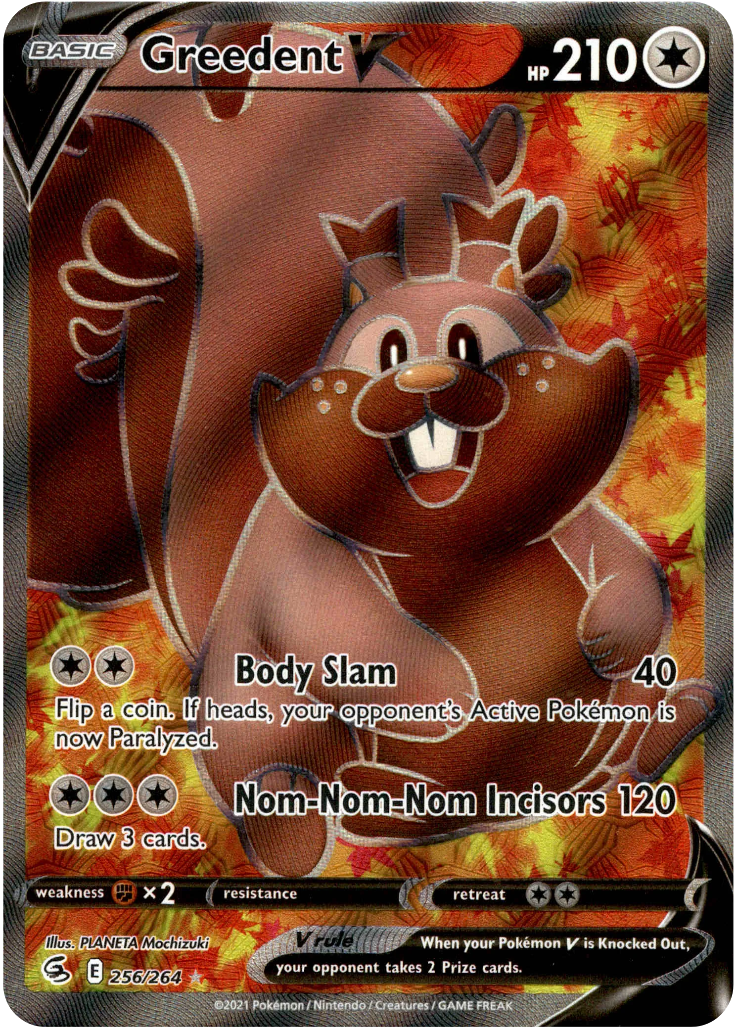 Greedent V Full Art - 256/264 - Fusion Strike