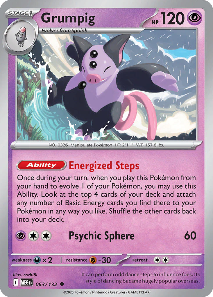 Grumpig - 063/132 - Mega Evolution