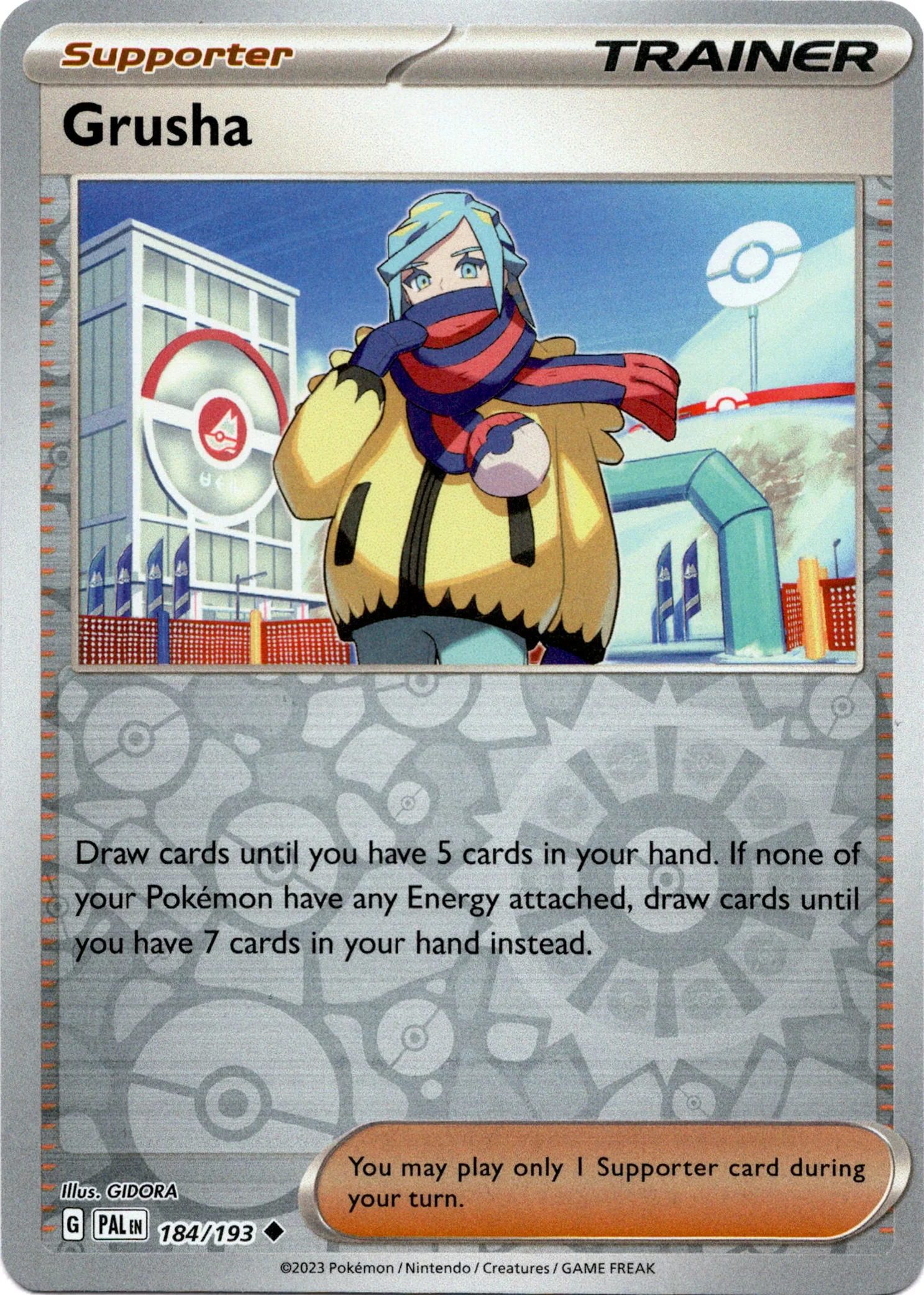 Grusha - 184/193 - Paldea Evolved - Reverse Holo
