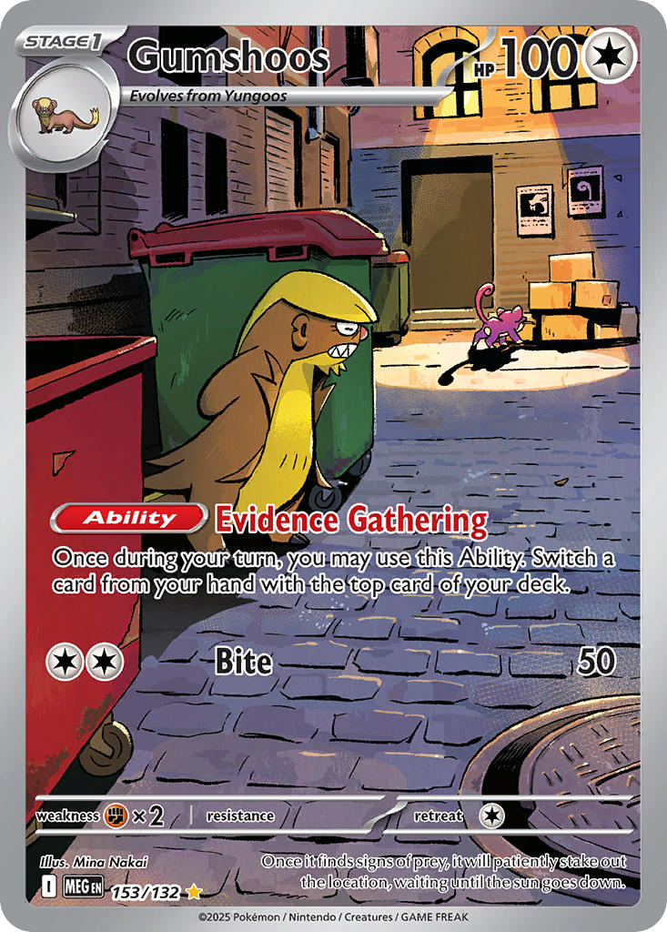 Gumshoos - 153/132 - Mega Evolution - Holo