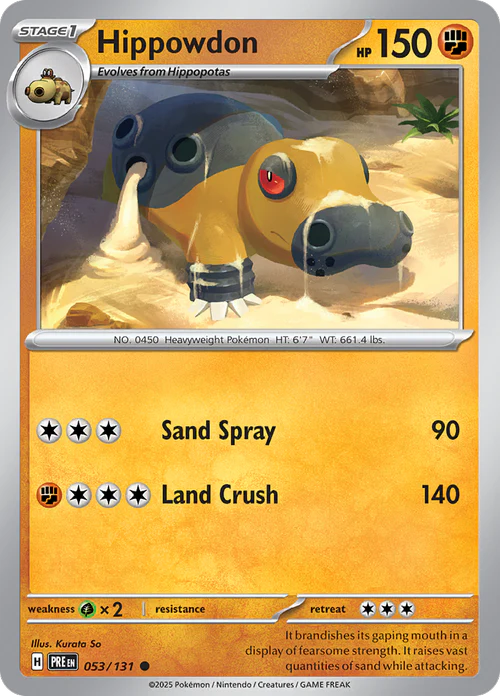 Hippowdon - 053/131 - Prismatic Evolutions