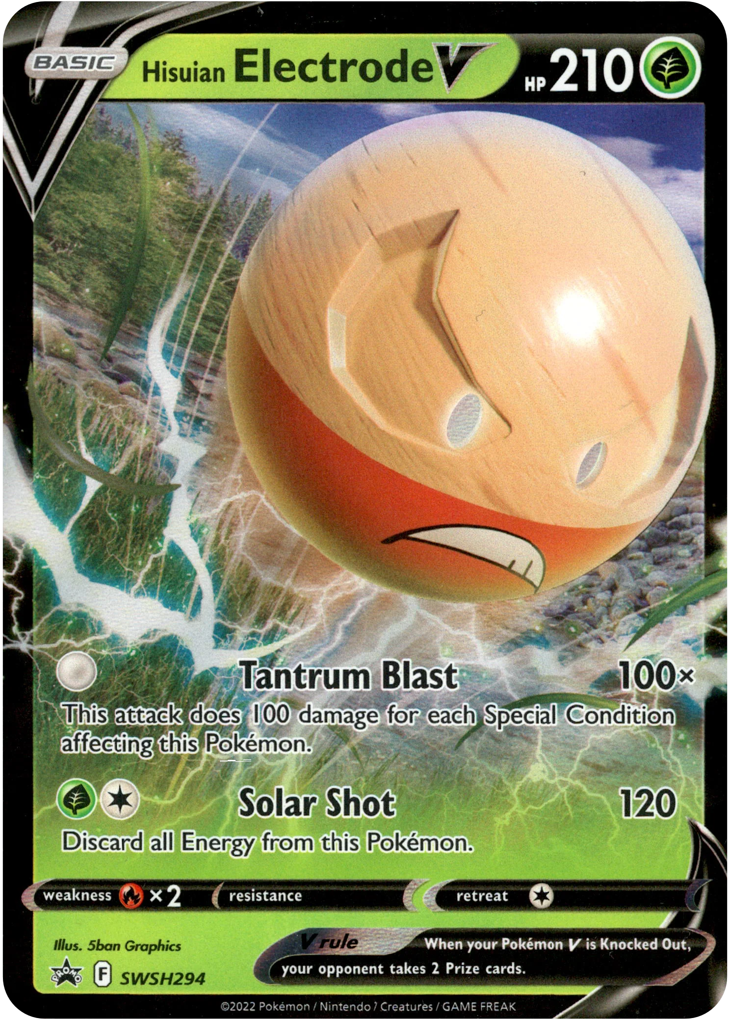 Hisuian Electrode V - SWSH294 - Sword & Shield Promo