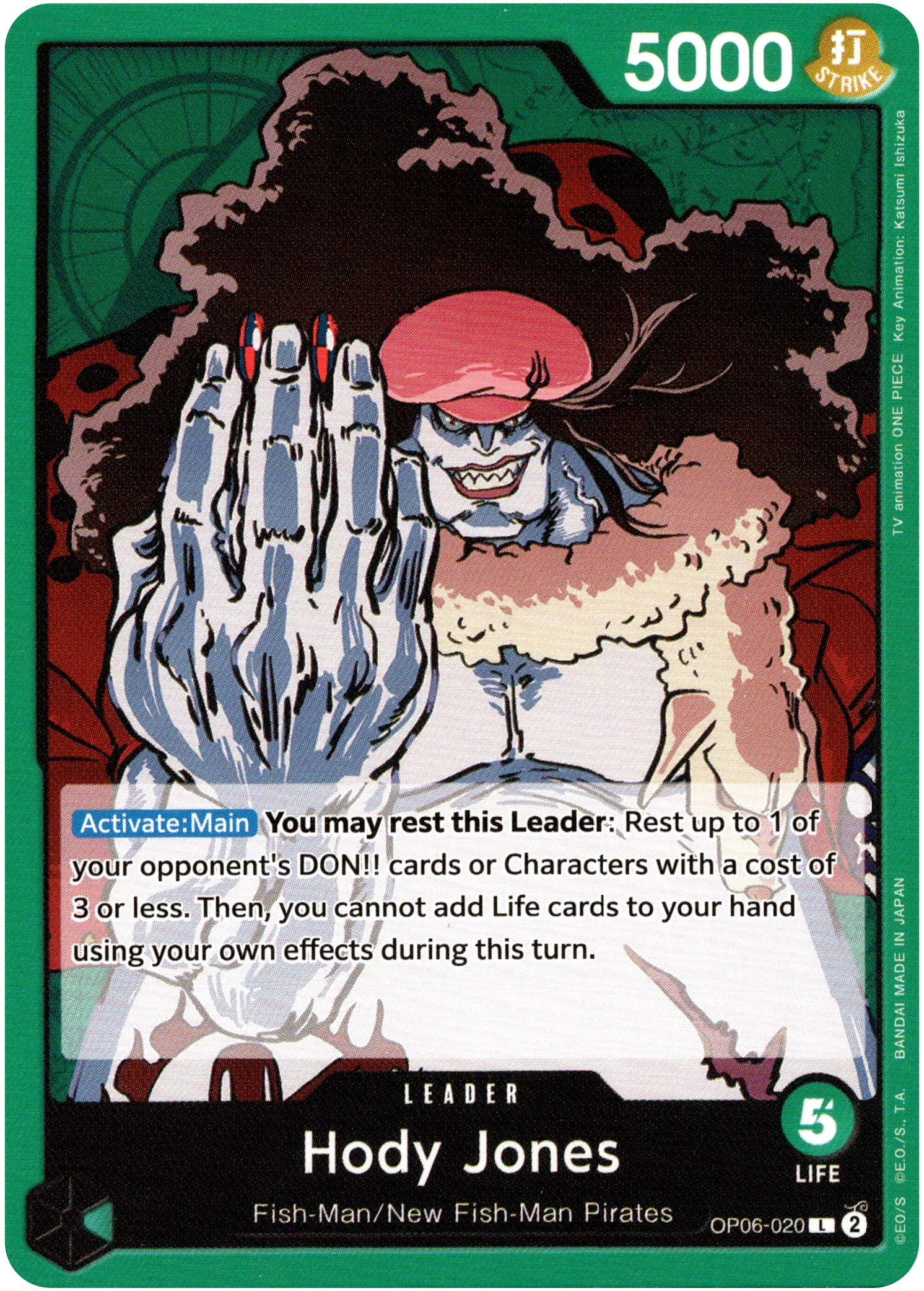Hody Jones (020) - OP06-020L - Wings of the Captain