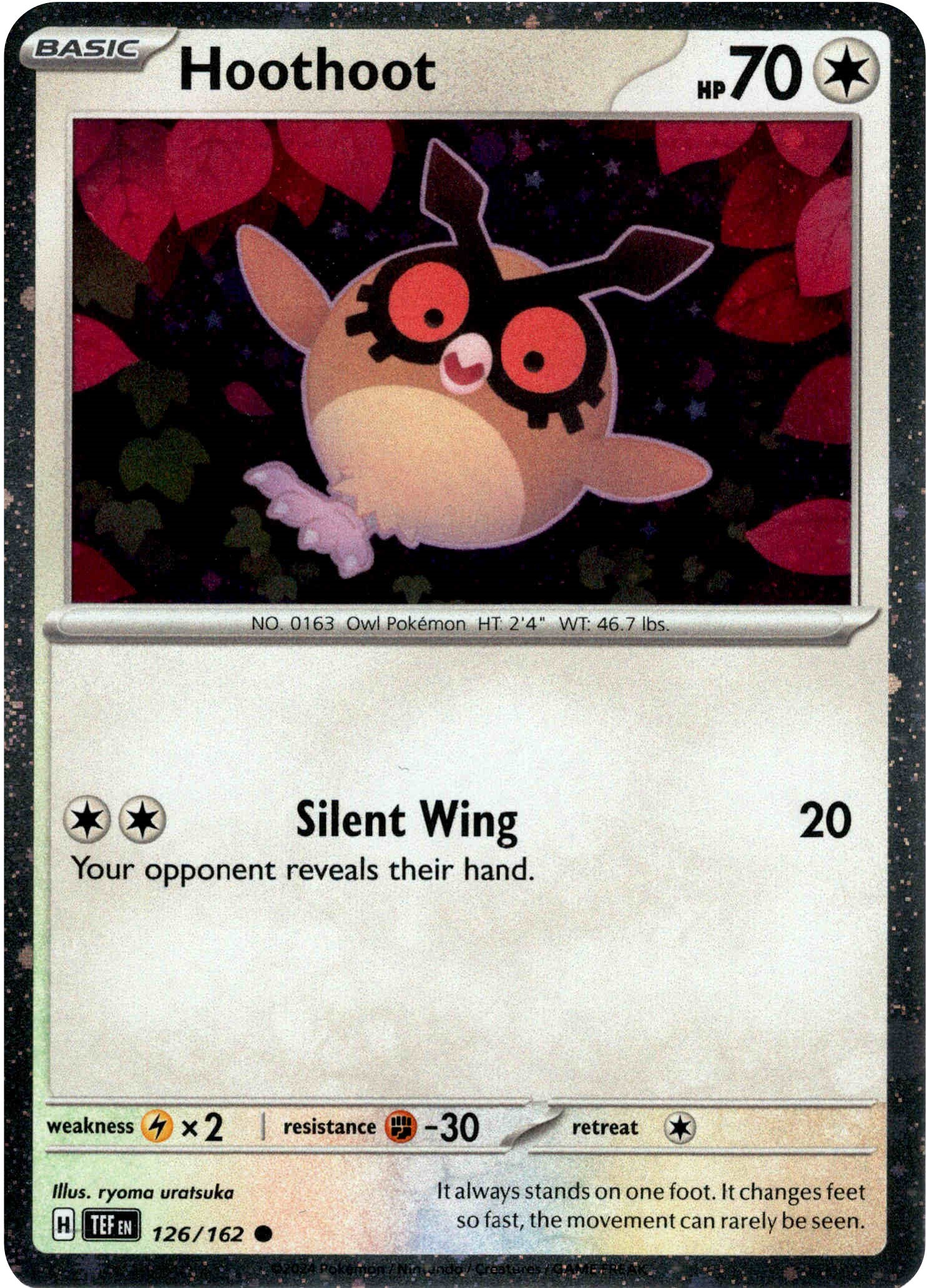 Hoothoot - 126/162 - Temporal Forces - Cosmos Holo