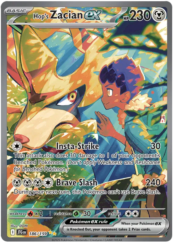 Hop's Zacian ex - 186/159 - Journey Together - Holo