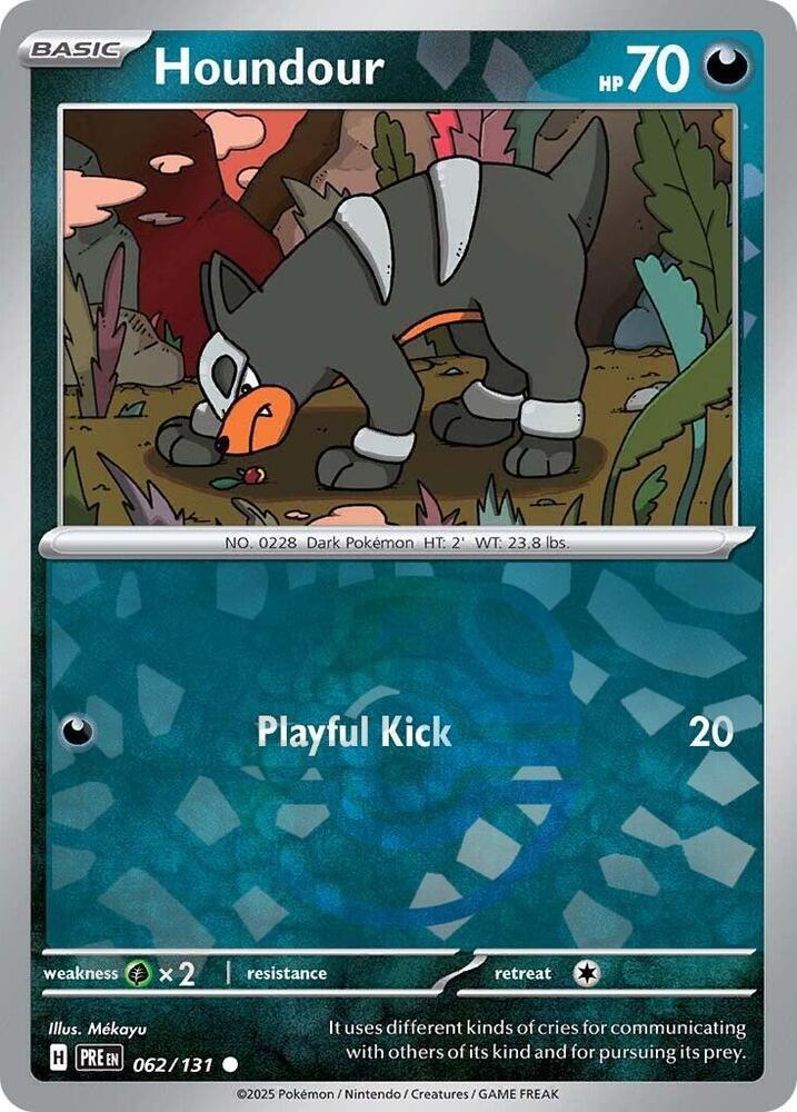 Houndour (Master Ball Pattern) - 062/131 - Prismatic Evolutions - Holo