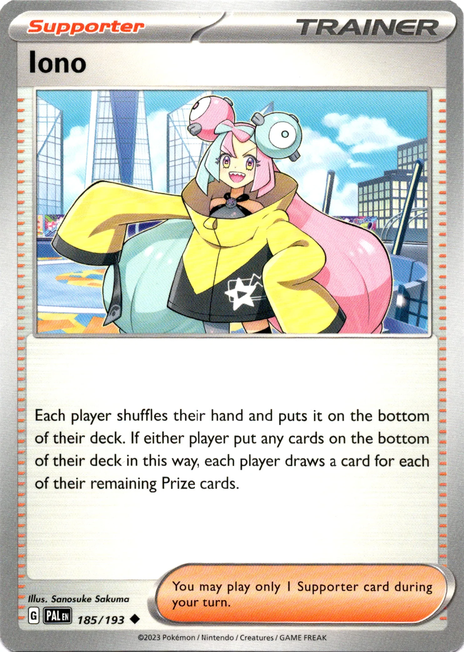 Iono - 185/193 - Paldea Evolved
