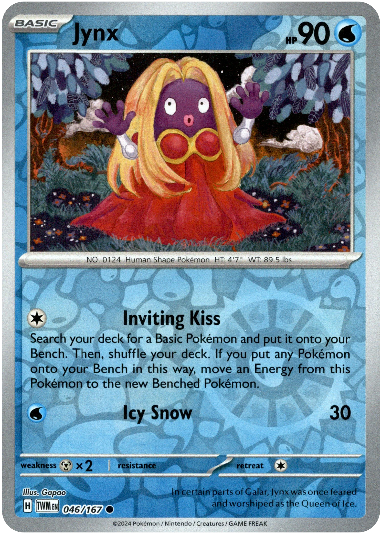 Jynx - 046/167 - Twilight Masquerade - Reverse Holo