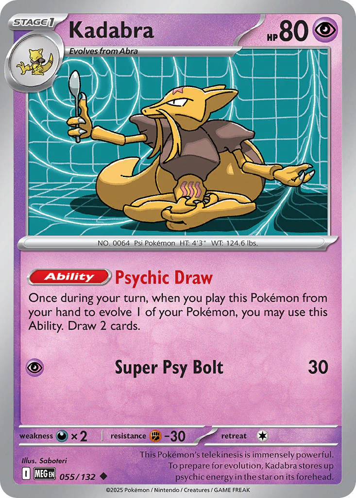 Kadabra - 055/132 - Mega Evolution