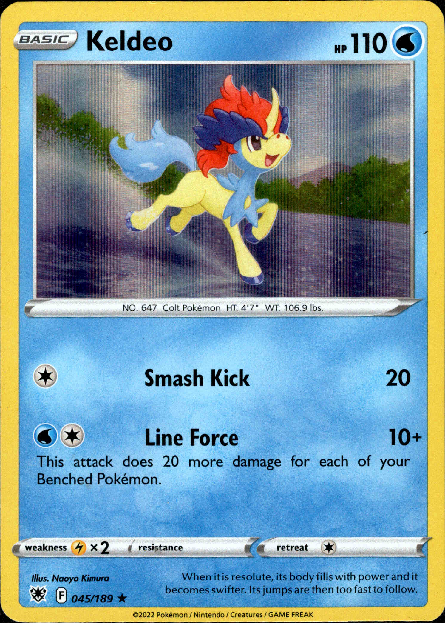 Keldeo - 045/189 - Astral Radiance - Holo