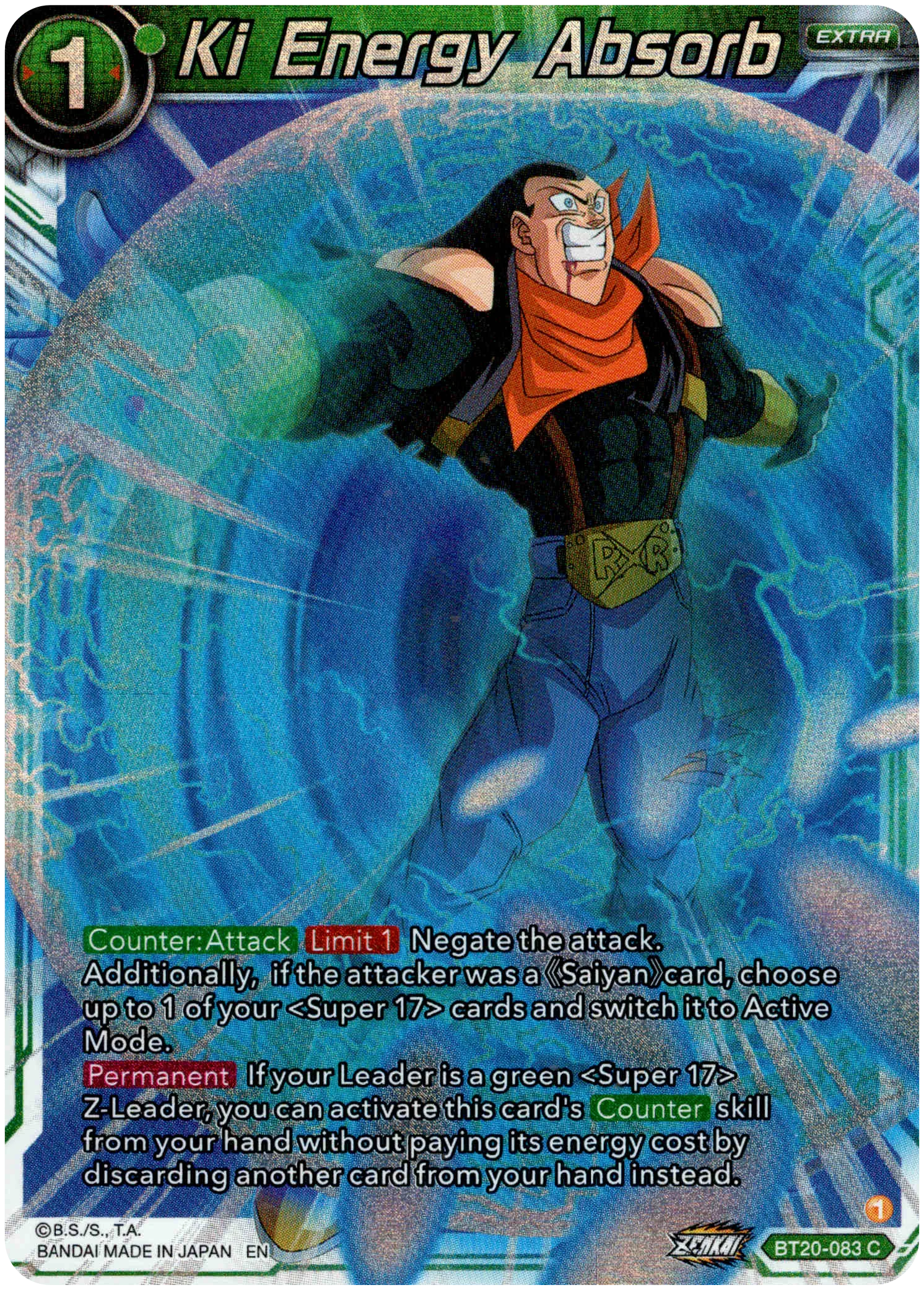 Ki Energy Absorb - BT20-083 C - Power Absorbed - Foil